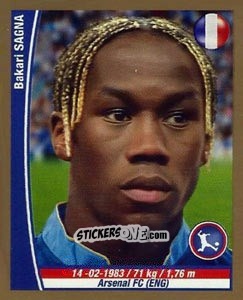 Sticker Bacary Sagna - Copa Mundial Brasil 2014 n. 234 - Navarrete