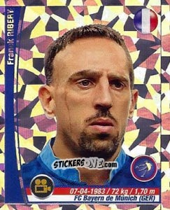 Sticker Franck Ribery - Copa Mundial Brasil 2014 n. 244p - Navarrete