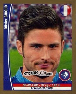 Sticker Olivier Giroud - Copa Mundial Brasil 2014 n. 246 - Navarrete