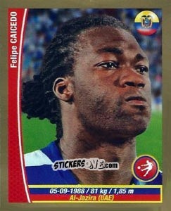 Sticker Felipe Caicedo - Copa Mundial Brasil 2014 n. 260 - Navarrete