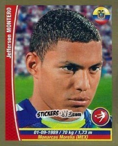 Sticker Jefferson Montero - Copa Mundial Brasil 2014 n. 261 - Navarrete