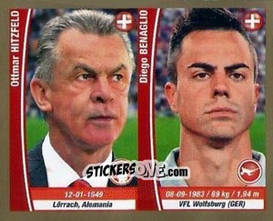 Sticker Ottmar Hitzfeld/ Diego Benaglio - Copa Mundial Brasil 2014 n. 275 - Navarrete