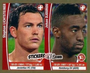 Sticker Stephan Lichtsteiner/ Johan Djourou - Copa Mundial Brasil 2014 n. 276 - Navarrete