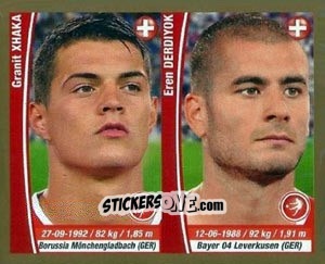 Sticker Granit Xhaka/ Eren Derdiyok - Copa Mundial Brasil 2014 n. 280 - Navarrete