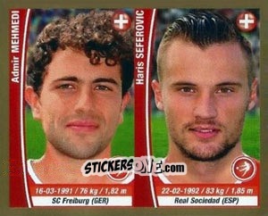 Sticker Admir Mehmedi/ Haris Seferovic - Copa Mundial Brasil 2014 n. 282 - Navarrete