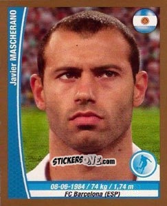 Sticker Javier Mascherano - Copa Mundial Brasil 2014 n. 293 - Navarrete