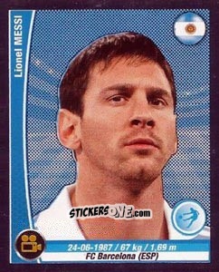 Sticker Lionel Messi - Copa Mundial Brasil 2014 n. 296r - Navarrete