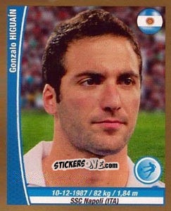 Sticker Gonzalo Higuain - Copa Mundial Brasil 2014 n. 297 - Navarrete