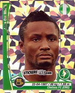 Sticker John Obi Mikel - Copa Mundial Brasil 2014 n. 310p - Navarrete