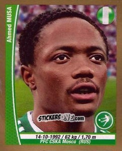 Sticker Ahmed Musa - Copa Mundial Brasil 2014 n. 316 - Navarrete