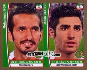 Sticker Mohammad Nouri / Alireza Jahanbakhsh - Copa Mundial Brasil 2014 n. 334 - Navarrete