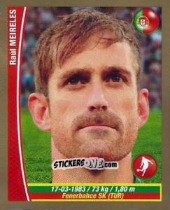 Sticker Raul Meireles - Copa Mundial Brasil 2014 n. 366 - Navarrete