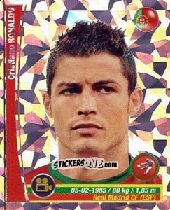 Sticker Cristiano Ronaldo - Copa Mundial Brasil 2014 n. 368p - Navarrete