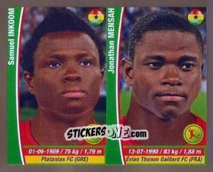 Sticker Samuel Inkoom/ Jonathan Mensah - Copa Mundial Brasil 2014 n. 375 - Navarrete