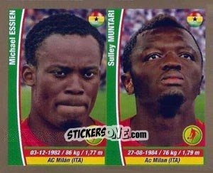 Sticker Michael Essien/ Sulley Muntari