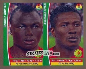 Sticker Dominic Adiyiah/ Asamoah Gyan - Copa Mundial Brasil 2014 n. 380 - Navarrete