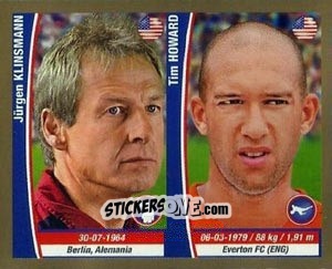 Sticker Jurgen Klinsmann / Tim Howard