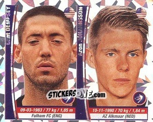 Sticker Clint Dempsey/ Aron Johannsson - Copa Mundial Brasil 2014 n. 390p - Navarrete