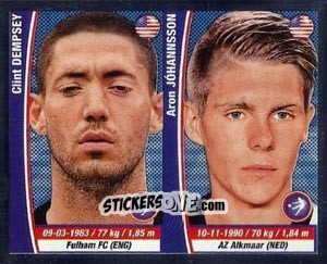 Sticker Clint Dempsey/ Aron Johannsson - Copa Mundial Brasil 2014 n. 390r - Navarrete