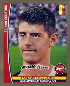 Sticker Thibaut Courtois - Copa Mundial Brasil 2014 n. 393 - Navarrete