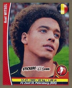 Sticker Axel Witsel - Copa Mundial Brasil 2014 n. 399 - Navarrete