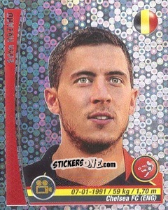 Sticker Eden Hazard - Copa Mundial Brasil 2014 n. 404c - Navarrete