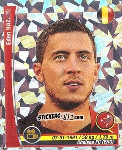 Sticker Eden Hazard - Copa Mundial Brasil 2014 n. 404p - Navarrete