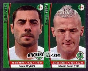 Sticker Mehdi Lacen / Hassan Yebda - Copa Mundial Brasil 2014 n. 431 - Navarrete