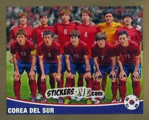 Sticker Equipo - Corea del Sur - Copa Mundial Brasil 2014 n. 436 - Navarrete