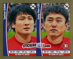 Sticker Taehwi Kwak/ Jung-Soo Lee - Copa Mundial Brasil 2014 n. 438 - Navarrete