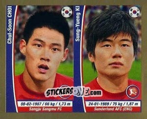 Sticker Chul-Soon Choi/ Sung-Yueng Ki - Copa Mundial Brasil 2014 n. 439 - Navarrete