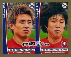 Sticker Ja-Cheol Koo/ Seung-Ki Lee - Copa Mundial Brasil 2014 n. 441 - Navarrete