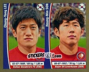Sticker Chung Yong Lee/ Heung-Min Son - Copa Mundial Brasil 2014 n. 443 - Navarrete