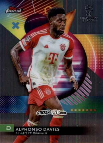 Figurina Alphonso Davies - Finest UEFA Club Competitions 2023-2024
 n. 80 - Topps