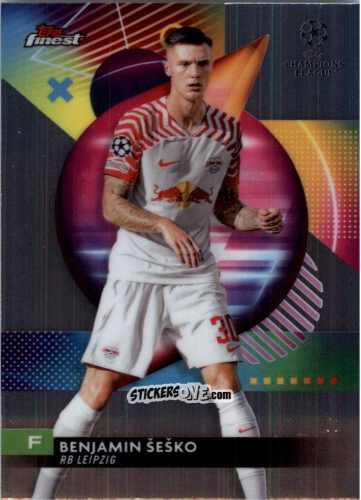Cromo Benjamin Sesko - Finest UEFA Club Competitions 2023-2024
 n. 42 - Topps