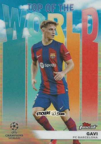 Figurina Gavi - Finest UEFA Club Competitions 2023-2024
 n. TW-2 - Topps