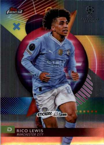 Figurina Rico Lewis - Finest UEFA Club Competitions 2023-2024
 n. 116 - Topps