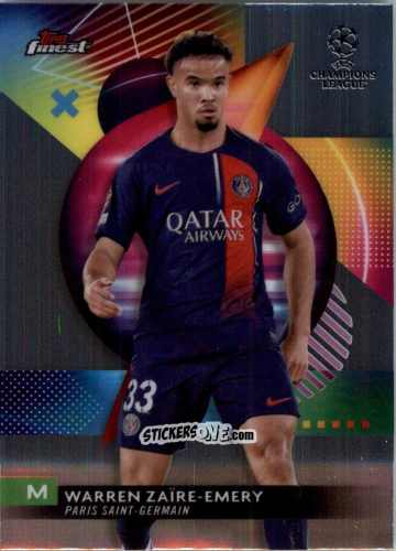 Cromo Warren Zaire-Emery - Finest UEFA Club Competitions 2023-2024
 n. 81 - Topps
