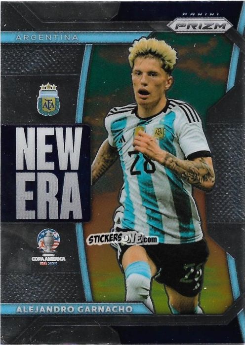 Figurina Alejandro Garnacho - Prizm Copa America 2023-2024
 n. NE40 - Panini