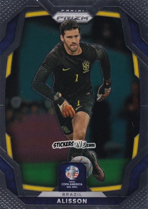 Sticker Alisson Becker - Prizm Copa America 2023-2024
 n. 25 - Panini