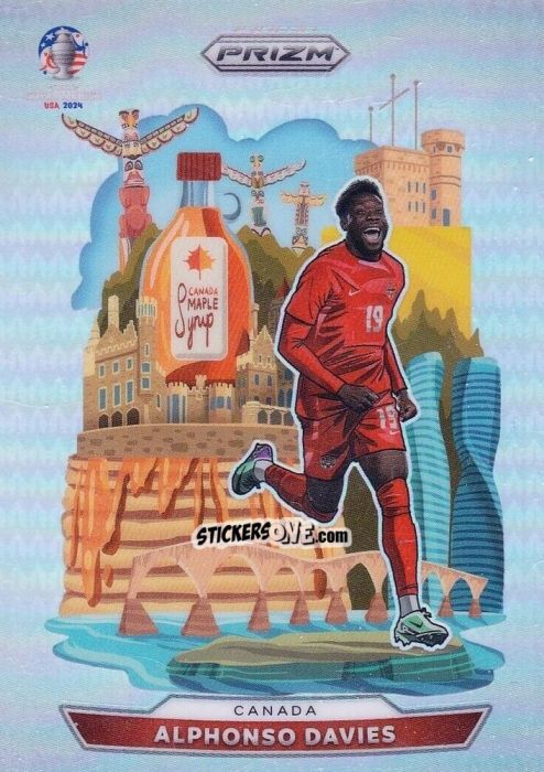 Sticker Alphonso Davies - Prizm Copa America 2023-2024
 n. NL6 - Panini