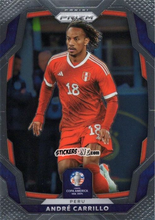 Sticker Andre Carrillo - Prizm Copa America 2023-2024
 n. 90 - Panini
