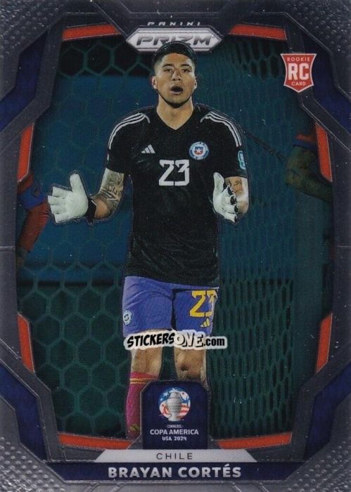 Figurina Brayan Cortes - Prizm Copa America 2023-2024
 n. 43 - Panini