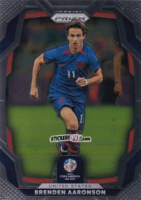 Figurina Brenden Aaronson - Prizm Copa America 2023-2024
 n. 160 - Panini