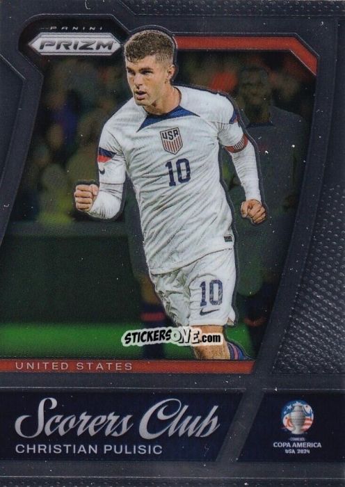 Sticker Christian Pulisic - Prizm Copa America 2023-2024
 n. SC10 - Panini