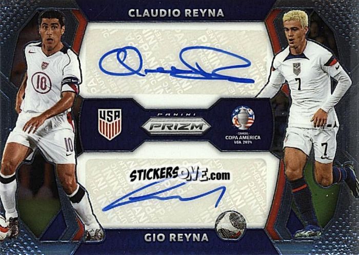 Sticker Claudio Reyna / Gio Reyna - Prizm Copa America 2023-2024
 n. DS3 - Panini