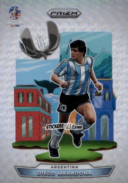 Sticker Diego Maradona - Prizm Copa America 2023-2024
 n. NL8 - Panini