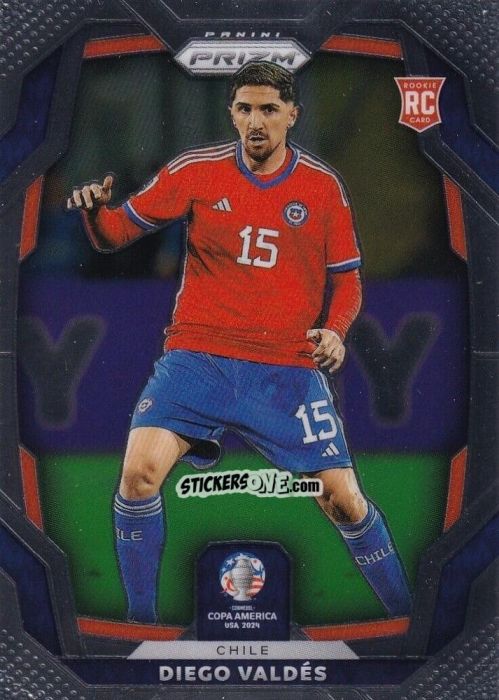 Figurina Diego Valdes - Prizm Copa America 2023-2024
 n. 39 - Panini