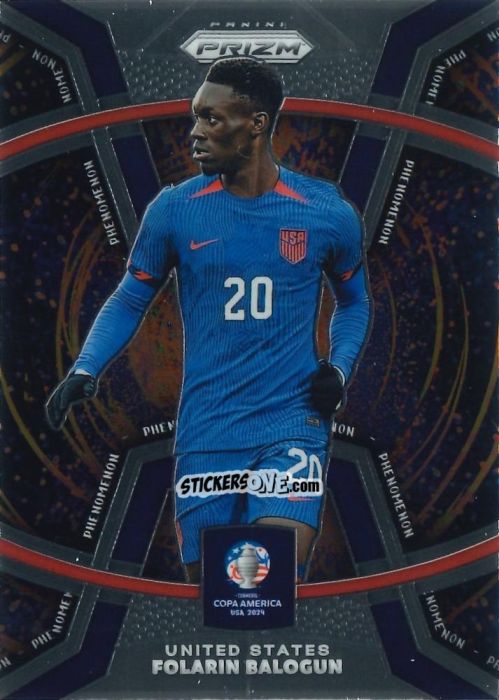 Figurina Folarin Balogun - Prizm Copa America 2023-2024
 n. P33 - Panini