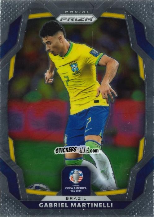 Sticker Gabriel Martinelli - Prizm Copa America 2023-2024
 n. 38 - Panini